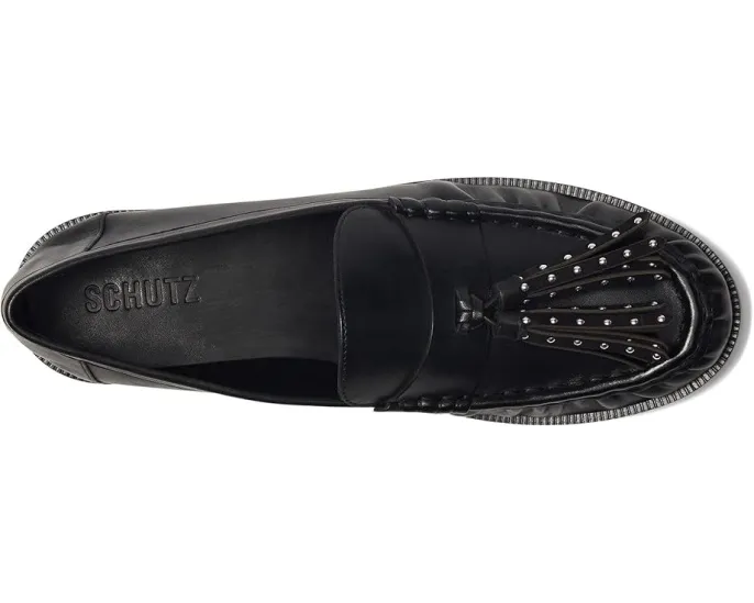 Schutz Tilly лоферы на низком каблуке с кисточкой