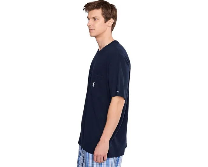 Футболка Polo Ralph Lauren с карманом и коротким рукавом из сетки