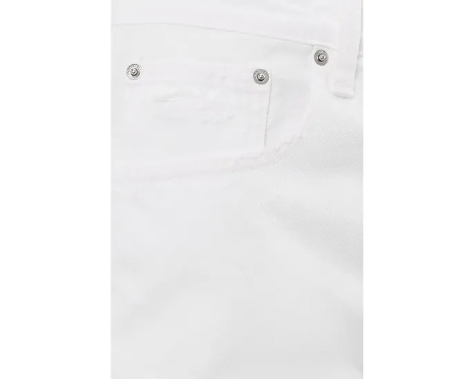 Шорты Madewell The Essex Long Baggy с заниженной посадкой и потертостями