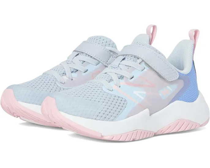 Детские кроссовки New Balance Kids Rave Run v2 с эластичными шнурками и верхней липучкой