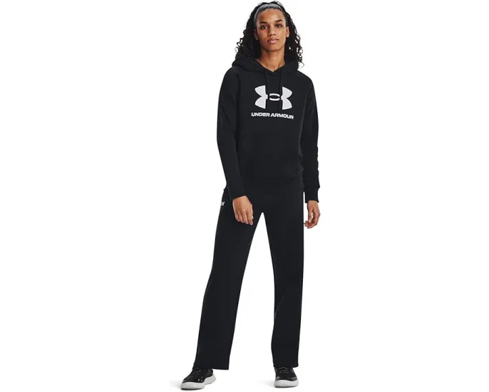 Худи Under Armour Rival Fleece с большим логотипом и капюшоном
