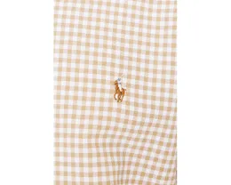 Клетчатая рубашка поло Polo Ralph Lauren Classic Fit Gingham Oxford Shirt