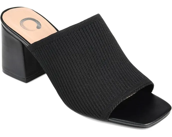 Мюли Journee Collection Lorenna с квадратным носком и вязаным верхом