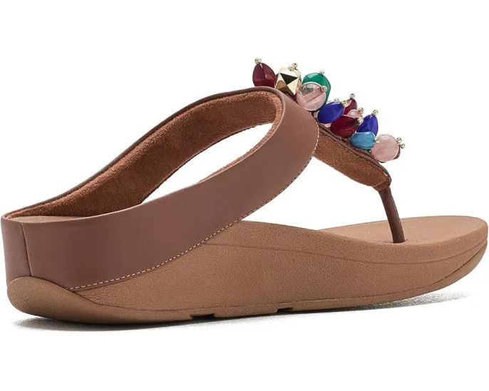 FitFlop сандалии Fino с бусинами на перемычке