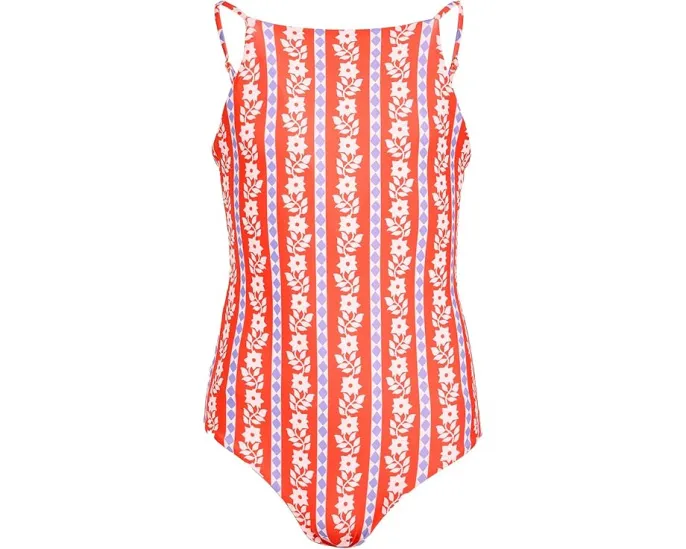 Детский обратный цельный купальник Maaji Kids Vintage Bloom Eagle с квадратным вырезом и регулируемыми бретелями