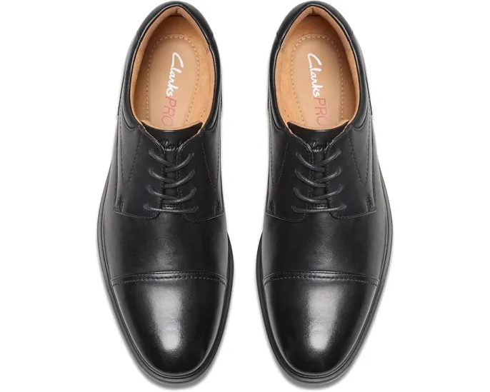 Оксфорды Clarks Eldredge Cap с мыском и резиновой подошвой