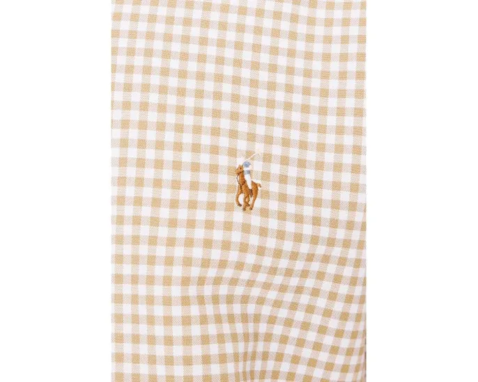 Клетчатая рубашка поло Polo Ralph Lauren Classic Fit Gingham Oxford Shirt