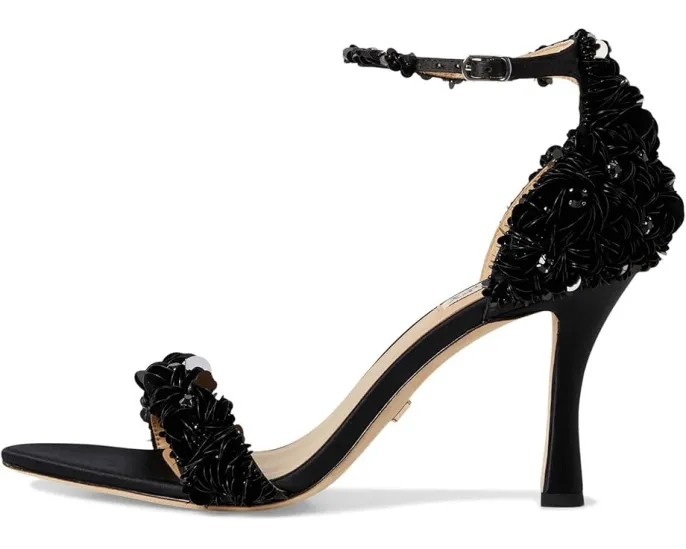 Босоножки Badgley Mischka Venus на шпильке с кристаллами и перекрестными ремешками