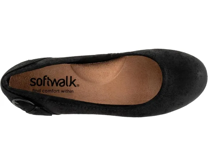 Балетки Sydney с декоративной пряжкой и круглым носком SoftWalk