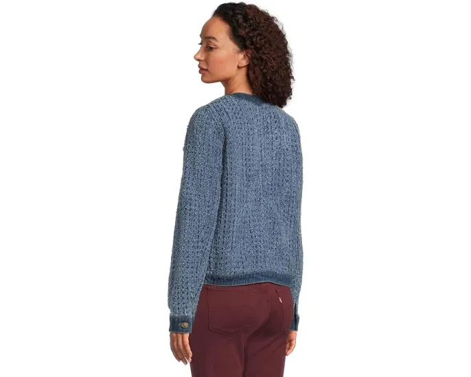 Короткая куртка Tommy Bahama из перфорированного твида и денима с двумя карманами