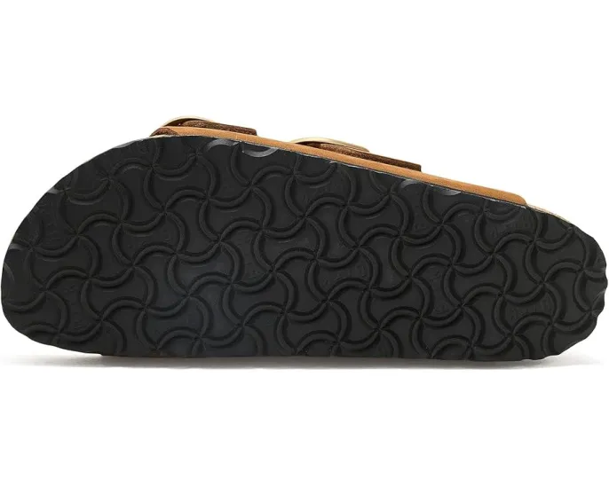 Сандалии Birkenstock Arizona Big Buckle из нубука с цветным принтом на стельке