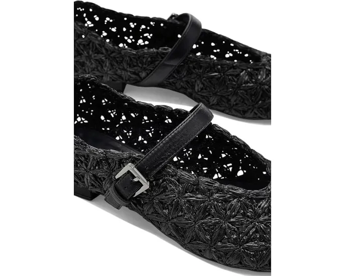 Бернардо Borden Raffia туфли из рафии с ремешком