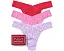 Трусы танга Hanky Panky Signature Lace Low Rise 3 шт с хлопковой ластовицей