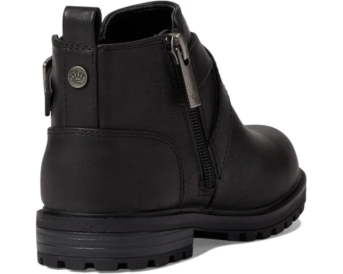 Детские ботинки Kylee от Nina Kids с квадратным носком Black Tumbled