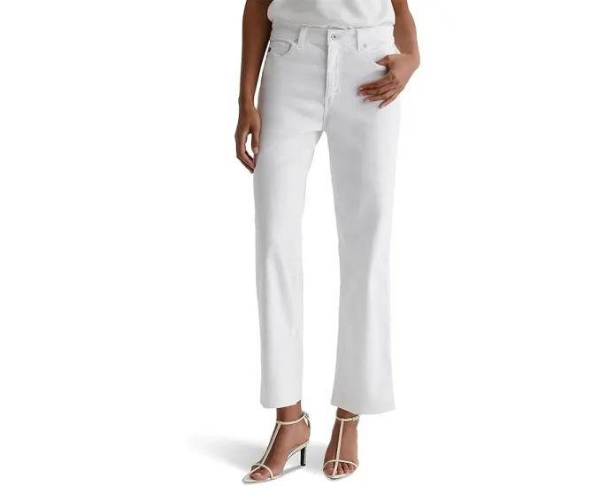 Джинсы AG Jeans Brinley с прямым укороченным кроем и средней посадкой