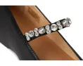 Балетки FitFlop Delicato Pearls-And-Crystal из мягкой кожи с кристаллами и жемчугом