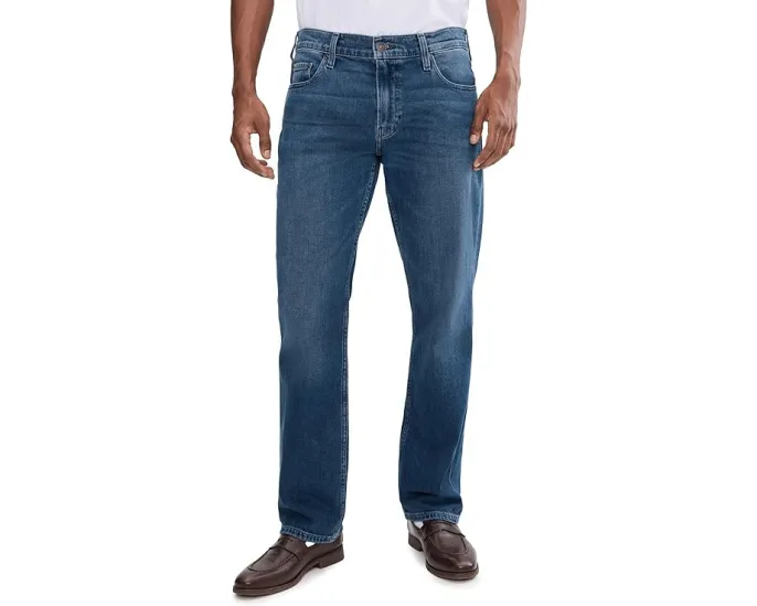 Джинсы Paige Normandie Heritage Straight Leg в средне-темном оттенке Montfort