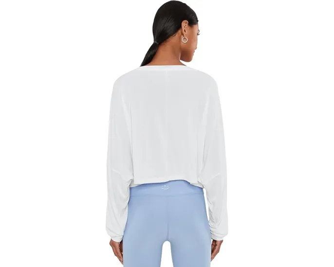 Studio Luxe Cropped Long Sleeve Tee
