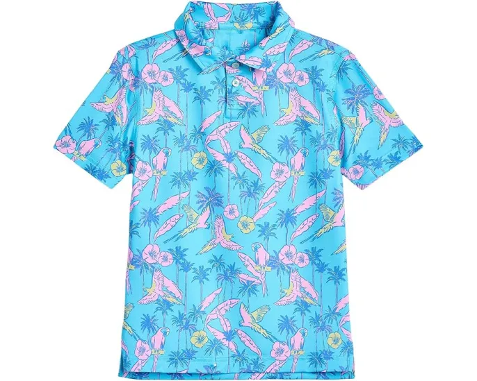 Polo The Flock Party Chubbies Kids с цветочным принтом и птицами