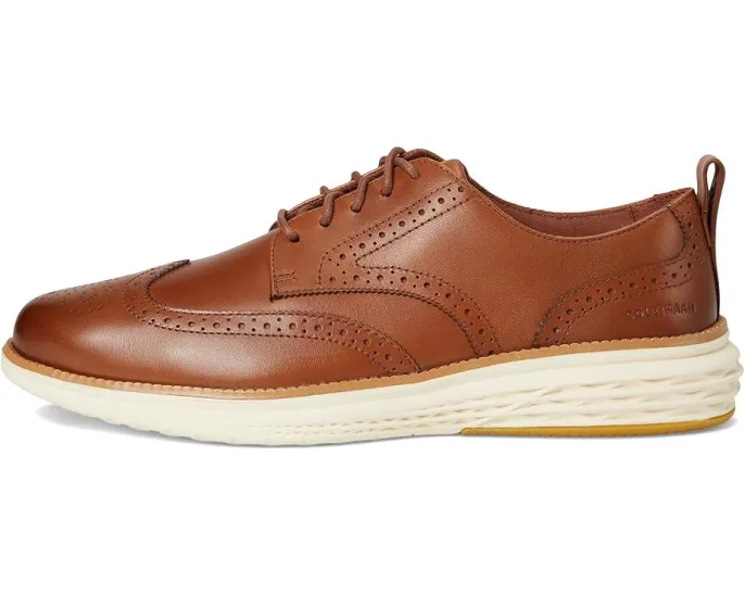 Оксфорды Cole Haan Grand Hurrion Wing Tip с кожаным верхом и подошвой EVA