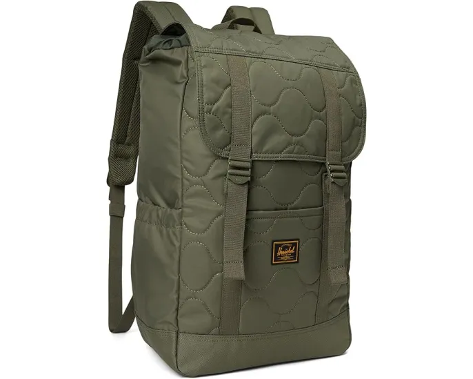 Стеганый рюкзак Herschel Retreat Quilted Capsule с переработанной тканью и множеством карманов