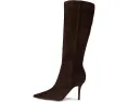 Ботильоны Nine West Gerty из замши темно-коричневого цвета на каблуке