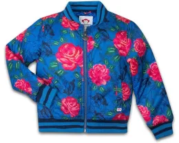 Детская куртка Appaman Kids Nikki с рисунком роз и застежкой-молнией