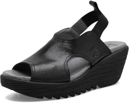 Сандалии FLY LONDON Liku426fly на танкетке с эластичным ремешком и стелькой с амортизацией