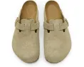 Клоги Birkenstock Boston из замши с анатомической стелькой и регулируемой пряжкой