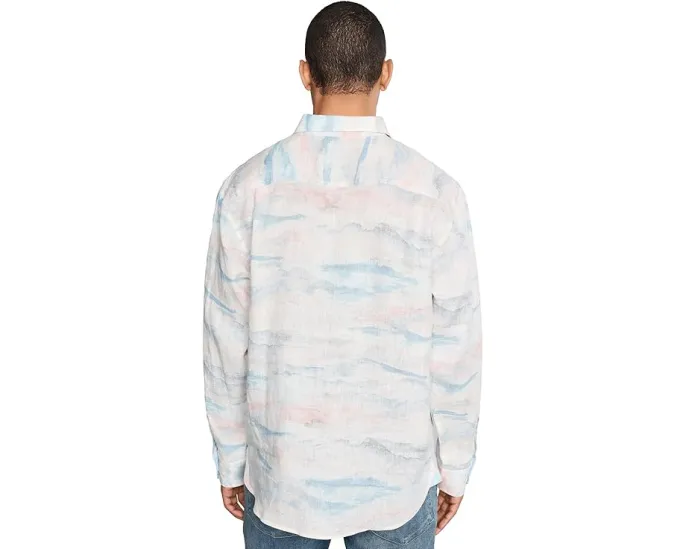 Рубашка Tommy Bahama Coral Cove из 100% льна с реверс-принтом и вышитым логотипом