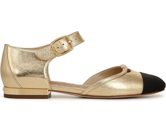Балетки Rylie с контрастным каблуком и регулируемой пряжкой Sam Edelman