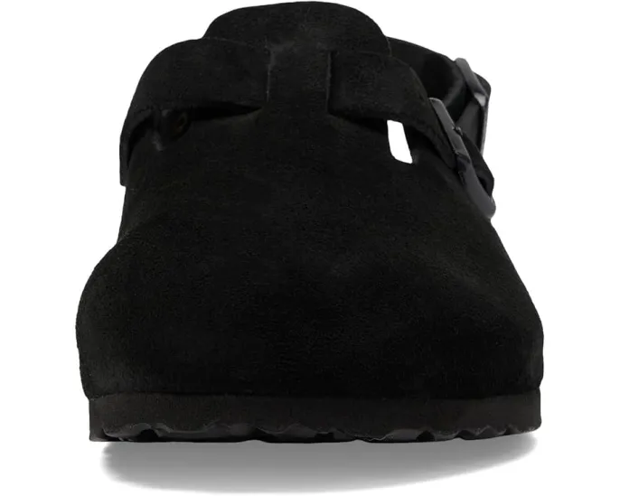 Клоги Birkenstock Tokio из замши с задним ремешком на пряжке