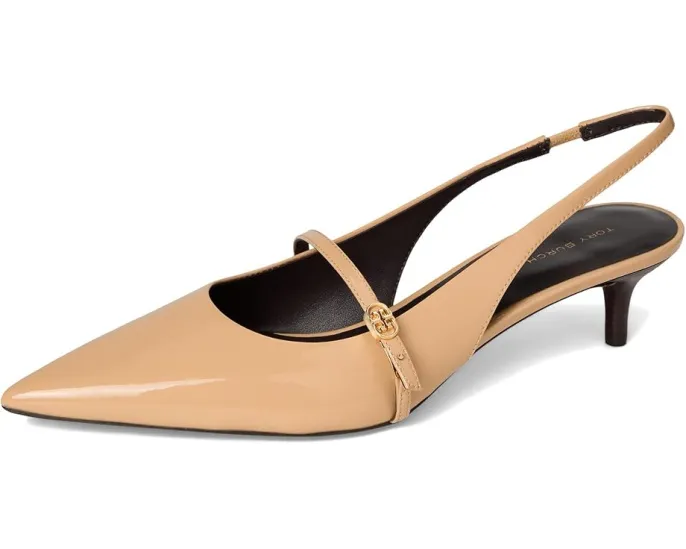 Туфли лодочки Tory Burch Double T Buckle Mary Jane на каблуке 45 мм