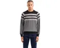 Свитер Armani Exchange Ax Striped в полоску с круглым вырезом