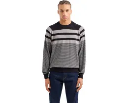 Свитер Armani Exchange Ax Striped в полоску с круглым вырезом