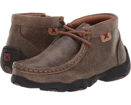 Детские мокасины Twisted X Driving Moc с замшей и резиновой подошвой