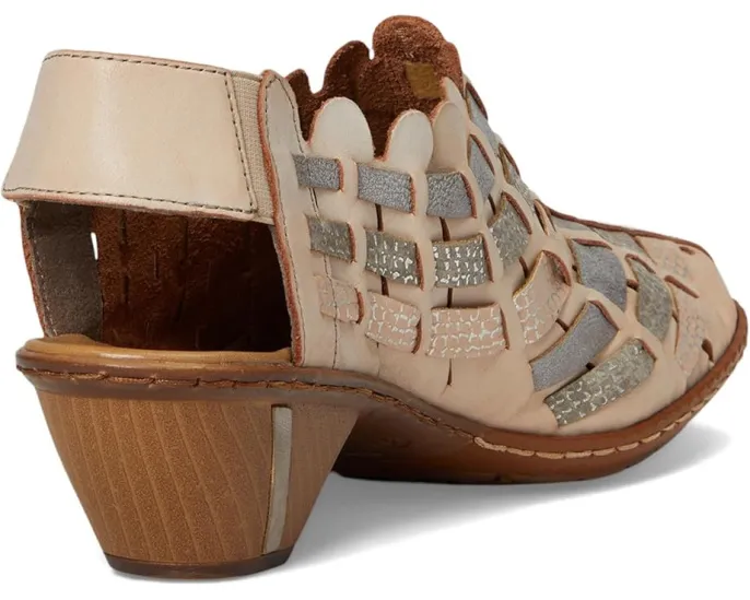 Босоножки 46778 Sina 78 с плетением и эластичной задней частью Rieker