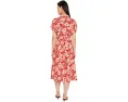 Платье Lauren Ralph Lauren Petite с цветочным принтом из крепа и поясом