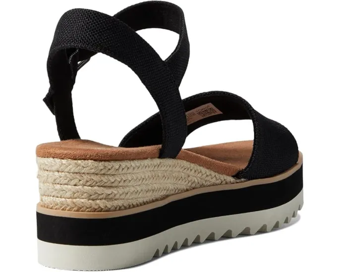 Сандалии TOMS Diana на платформе с регулируемым ремешком и стелькой OrthoLite