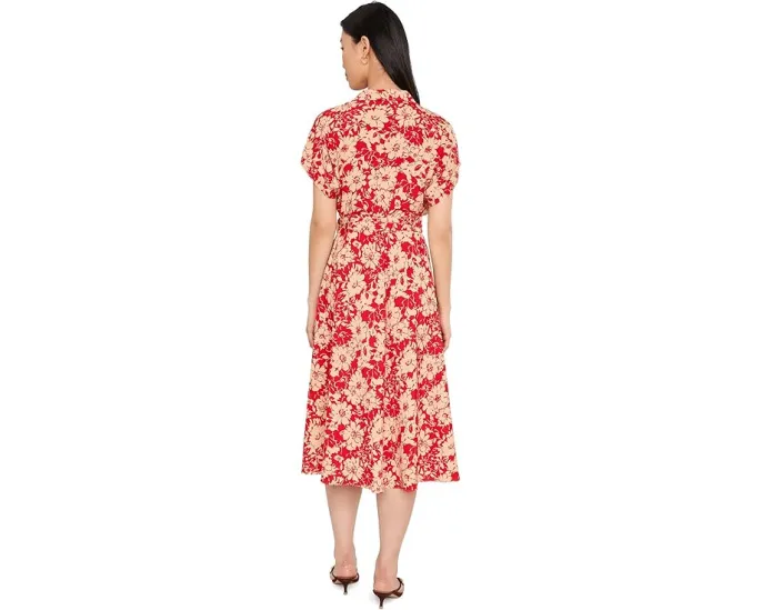 Платье Lauren Ralph Lauren Petite с цветочным принтом из крепа и поясом