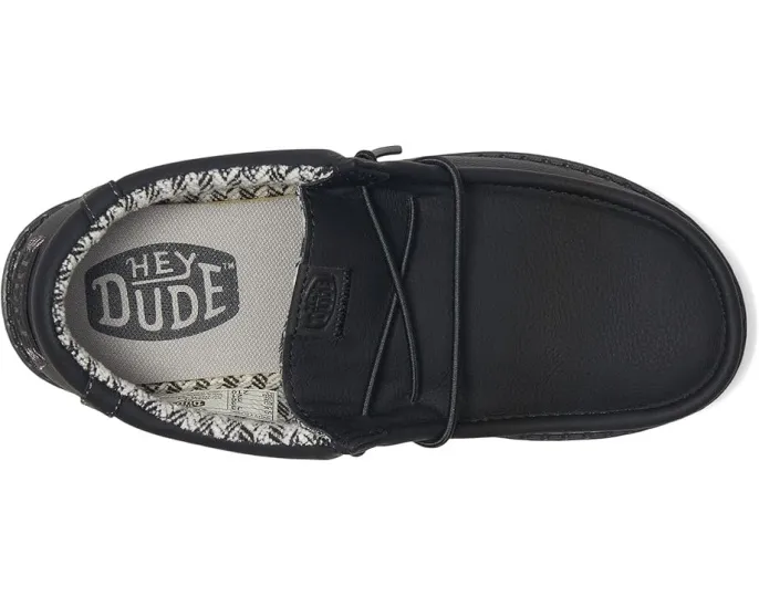 Детские слипоны Hey Dude Wally Classic с дышащим верхом и круглым носком