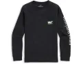 Длинная футболка Vineyard Vines Kids с карманом и светящимся в темноте принтом Franken-Whale
