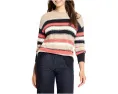 Полосатый джемпер NIC+ZOE Nep Knit Striped из фактурной пряжи
