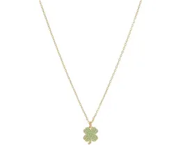 Kate Spade New York Кулон с бриллиантовой огранкой в форме клевера