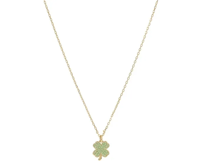 Kate Spade New York Кулон с бриллиантовой огранкой в форме клевера