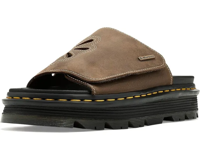 Сланцы Dr. Martens Zebzag Flower из кожи Crazy Horse с цветочным принтом