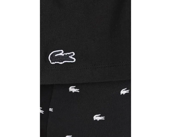 Пижамный комплект Lacoste с брюками в стиле крокодила