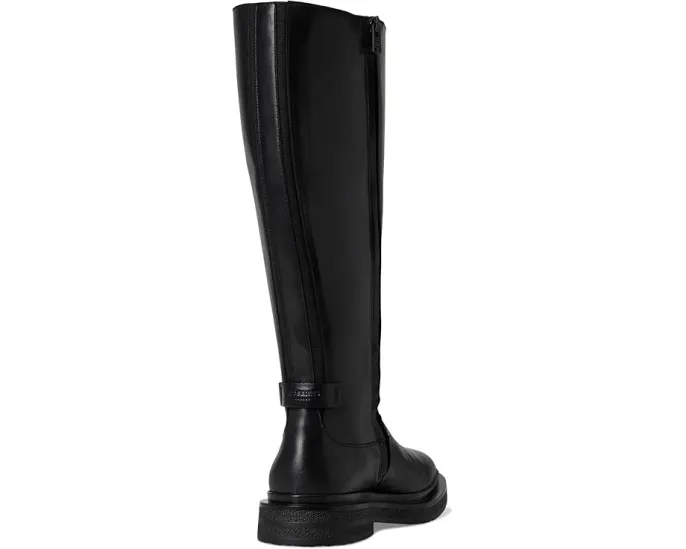 Высокие кожаные сапоги AllSaints Escher до колена