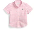 Polo Ralph Lauren Kids Рубашка из хлопкового поплина в гусиную лапку для младенцев
