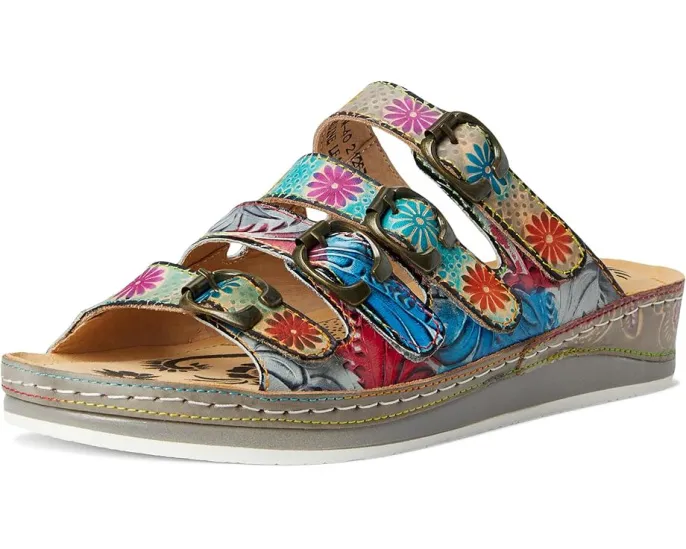 Сланцы L'Artiste by Spring Step Bellini с тисненым цветочным принтом